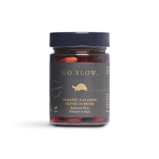 GO SLOW Organic Kalamon Olives in brine