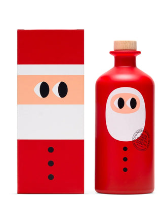 Yiayia and Friends fles extra virgin olijfolie kerstman in giftbox